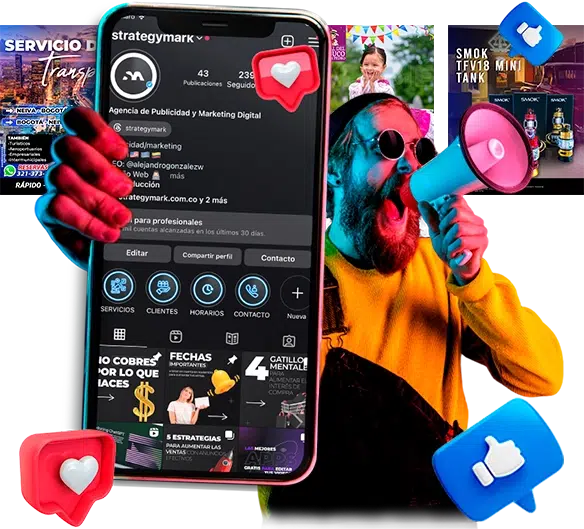home 6 Manejo de redes sociales en Colombia, Miami, Aruba, StrategyMark